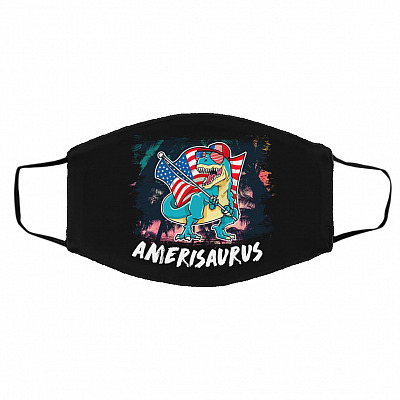 rex mask, Black, Cloth Face Cover – Medium/Large