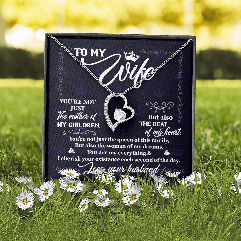 To My Wife You're Not Just the Mother of My Children Forever Love Pendant Necklace To My Wife You're Not Just the Mother of My Children Forever Love Pendant Necklace
