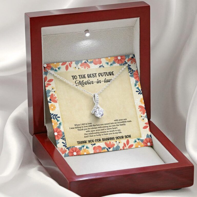 To The Best Future Mother-In-Law Thank You For Sharing Your Son Husband's Mom Alluring Pendant Necklace