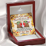 My Only Love I Wish I Could Turn Back The Clock Baby Yoda Couple Alluring Beauty Necklace