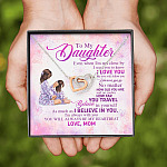 To My Daughter Even When I'm Not Close By I Want You To Know I Love You Joined Interlocking Hearts Necklace To My Daughter Even When I'm Not Close By I Want You To Know I Love You Joined Interlocking Hearts Necklace