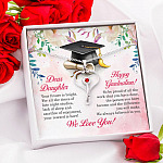 Dear Daughter Your Future Is Bright Happy Graduation We Always Believed In You Stethoscope Necklace