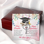 Dear Daughter Your Future Is Bright Happy Graduation We Always Believed In You Stethoscope Necklace