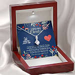 To My Bestie I'll Be There For You Thanks For Coming Into My Life Alluring Beauty Necklace