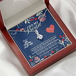 To My Bestie I'll Be There For You Thanks For Coming Into My Life Alluring Beauty Necklace