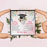 Dear Daughter Your Future Is Bright Happy Graduation We Always Believed In You Love Knot Necklace