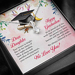 Dear Daughter Your Future Is Bright Happy Graduation We Always Believed In You Alluring Beauty Necklace