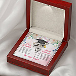 Dear Daughter Your Future Is Bright Happy Graduation We Always Believed In You Double Hearts Necklace