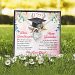 Dear Granddaughter Your Future Is Bright Happy Graduation We Always Believed In You Forever Love Pendant Necklace