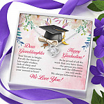 Dear Granddaughter Your Future Is Bright Happy Graduation We Always Believed In You Love Knot Necklace
