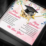 Dear Granddaughter Your Future Is Bright Happy Graduation We Always Believed In You Scripted Love Necklace