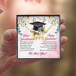 Dear Granddaughter Your Future Is Bright Happy Graduation We Always Believed In You Scripted Love Necklace