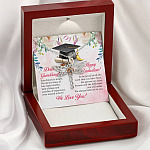 Dear Granddaughter Your Future Is Bright Happy Graduation We Always Believed In You Dragonfly Necklace