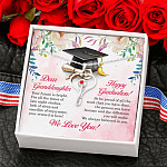 Dear Granddaughter Your Future Is Bright Happy Graduation We Always Believed In You Stethoscope Necklace