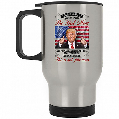 14 oz. Silver Travel Mug