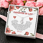 To My Daughter In Law We Both Love The Same Man I Will Forever Love You Alluring Beauty Necklace
