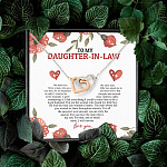 To My Daughter In Law We Both Love The Same Man I Will Forever Love You Joined Interlocking Hearts Necklace To My Daughter In Law We Both Love The Same Man I Will Forever Love You Joined Interlocking Hearts Necklace