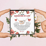 To My Daughter In Law We Both Love The Same Man I Will Forever Love You Joined Interlocking Hearts Necklace To My Daughter In Law We Both Love The Same Man I Will Forever Love You Joined Interlocking Hearts Necklace
