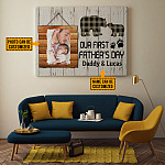 7VT. Our First Father Day Bear canvas mk2