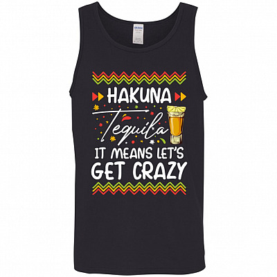 Hakuna Tequila It's Mean, Black, Unisex Tank Top