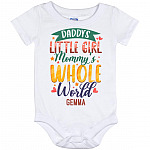 Personalized Daddy's Bodysuit, White, Baby Onesie - 12 Month