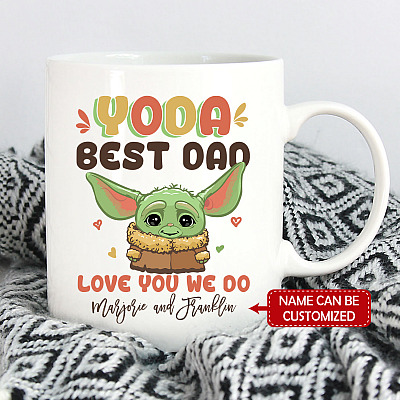 Alternative view of Personalized Fathers Day Gift You Da Best Dad Love You We Do Coffee Mug - Beer Stein - Water Bottle