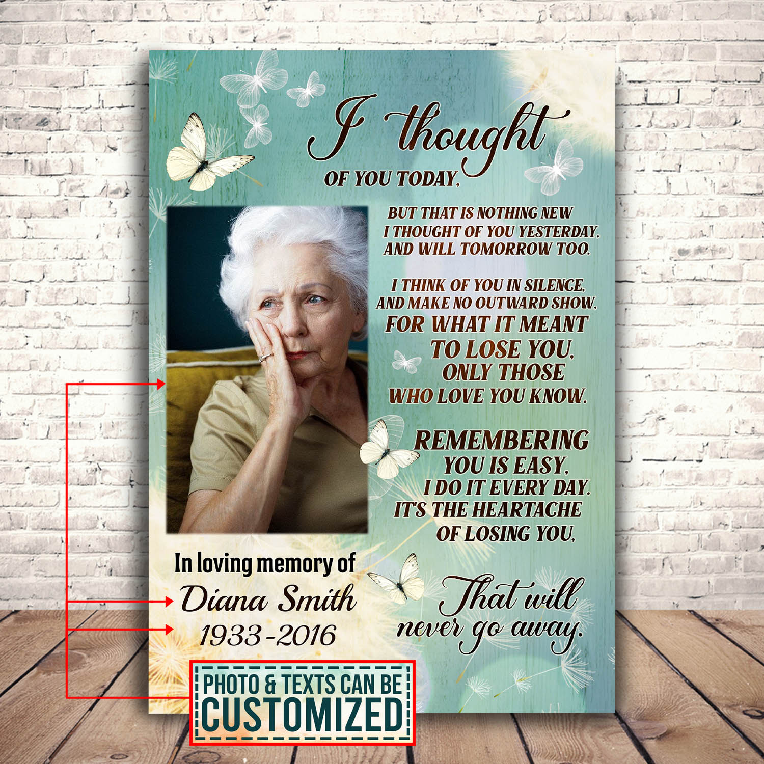 7VT. I Thought Of You Today canvas mk3