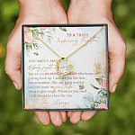 To A Truly Inspiring Fighter You Aren't Alone Nobody Fights Alone Cancer Patient Gift Forever Love Heart Pendant Necklace