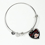 Personalized Photo I Know Heaven Is a Beautiful Place Because They Have My Mom Heart Necklace - Bangle