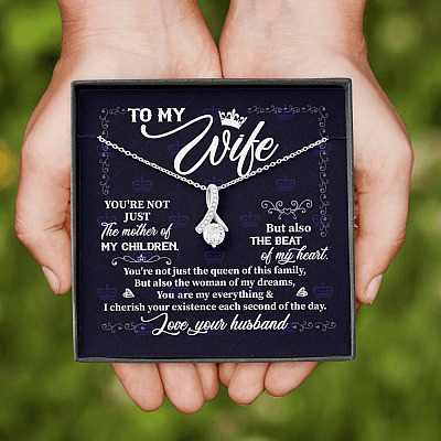 To My Wife You're Not Just the Mother of My Children Alluring Pendant Necklace