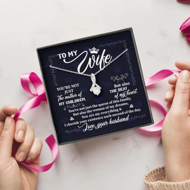 To My Wife You're Not Just the Mother of My Children Alluring Pendant Necklace