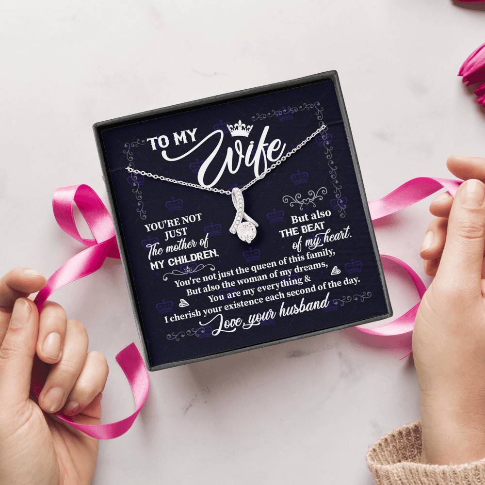 To My Wife You're Not Just the Mother of My Children Alluring Pendant Necklace To My Wife You're Not Just the Mother of My Children Alluring Pendant Necklace