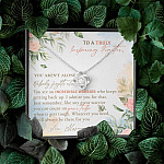 To A Truly Inspiring Fighter You Aren't Alone Nobody Fights Alone Cancer Patient Gift Love Knot Necklace To A Truly Inspiring Fighter You Aren't Alone Nobody Fights Alone Cancer Patient Gift Love Knot Necklace