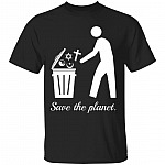 Save the Planet Shirt, Black, Unisex T-Shirt