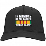 vn father hat, Black, Twill Cap