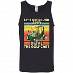 golf, Black, Unisex Tank Top
