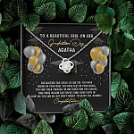 Personalized She Believed She Could So She Did Love Knot Necklace - Graduation Gift Necklace
