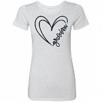 Grandma Love ladies t, Heather White, Premium Ladies T-Shirt