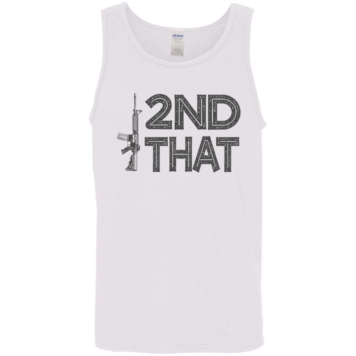 2nd that Gun T-Shirt - Gun Control Only, White, Unisex Tank Top