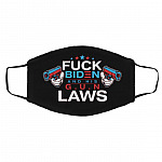 Fuck Biden And His Mask, Black, Cloth Face Cover – Medium/Large