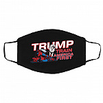 Trump Train America Mask, Black, Cloth Face Cover – Medium/Large