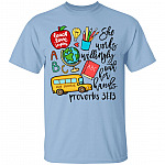 She Works Willingly With Her r Shirt, Light Blue, Unisex T-Shirt