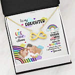 Custom Photo To My Daughter Necklace Ill Always Be by Your Side Infinity Heart Pendant Necklace Custom Photo To My Daughter Necklace Ill Always Be by Your Side Infinity Heart Pendant Necklace