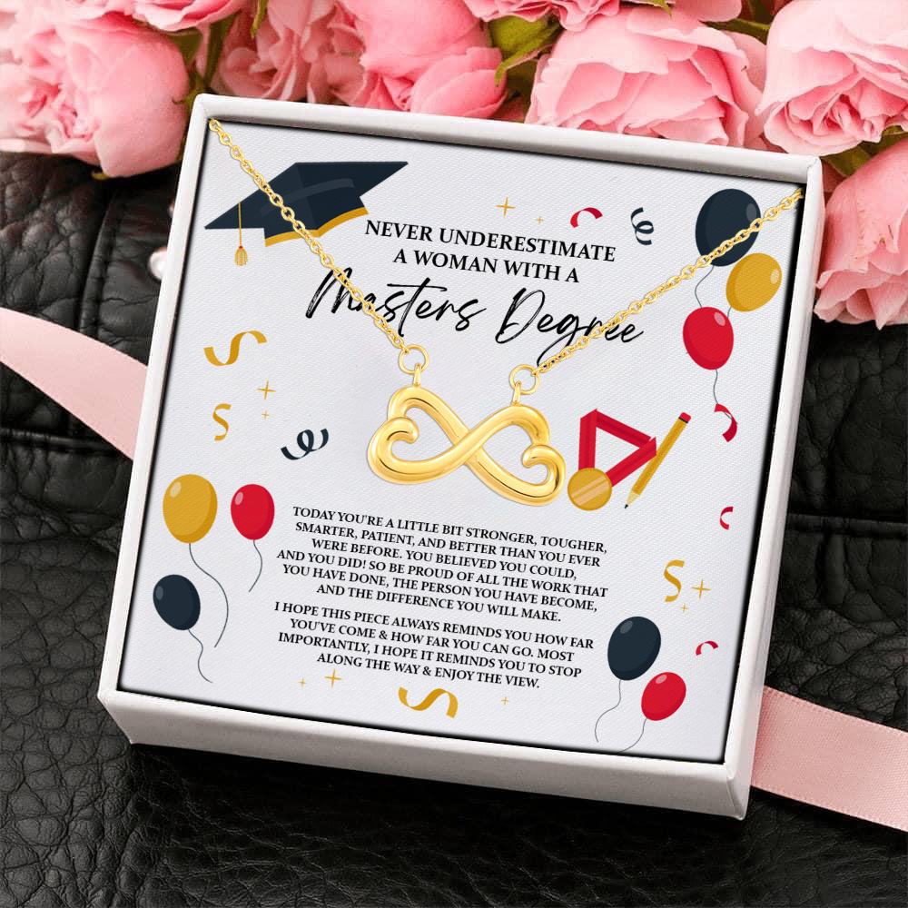 10KNG. Masters Graduation(5) Infinity Heart Necklace (Gold) 4