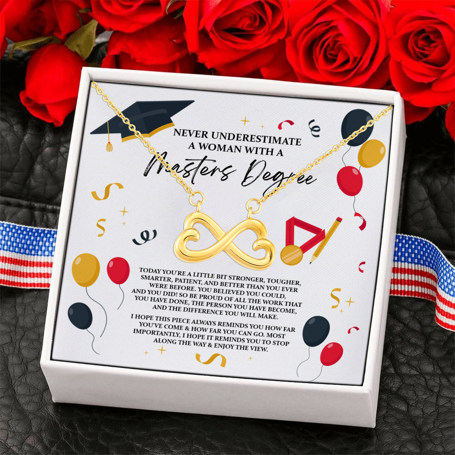 10KNG. Masters Graduation(5) Infinity Heart Necklace (Gold) 6