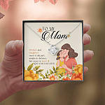 To My Mom Mothers And Daughters Never Truly Part Maybe In Distance But Never In Heart Love Knot Necklaces To My Mom Mothers And Daughters Never Truly Part Maybe In Distance But Never In Heart Love Knot Necklaces