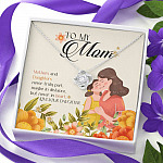To My Mom Mothers And Daughters Never Truly Part Maybe In Distance But Never In Heart Love Knot Necklaces To My Mom Mothers And Daughters Never Truly Part Maybe In Distance But Never In Heart Love Knot Necklaces