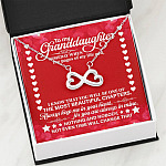 To My Granddaughter Someday When the Pages of My Life End Infinity Heart Pendant Necklace To My Granddaughter Someday When the Pages of My Life End Infinity Heart Pendant Necklace