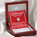 To My Granddaughter Someday When the Pages of My Life End Love Knot Necklace To My Granddaughter Someday When the Pages of My Life End Love Knot Necklace