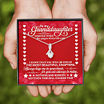 To My Granddaughter Someday When the Pages of My Life End Alluring Beauty Necklace